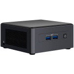 Intel NUC 11 Pro Kit NUC11TNHi3: Intel Core i3-1115G4, Intel UHD Graphics, Dual HDMI 2.0b w/HDMI CEC, Dual DP 1.4a via Type C, Front: 2xUSB 3.2 Rear: 2xUSB 4 (type C), 1xUSB 3.2, 1xUSB 2.0 Internal: 1xUSB 3.2 on m.2 22x42 (pins), 2xUSB 2.0 (headers), no cord, single pack