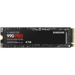 SAMSUNG 990 Pro SSD Client M.2 22x80mm NVMe PCIe® Gen4 4 TB,  Sequential Read: 7450 MB/s,  Sequential Write: 6900 MB/s,  Triple-Level Cell